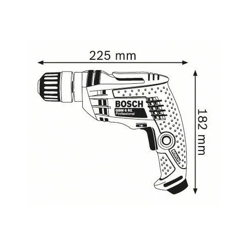 DRILL ROTARY 300W SPINDEL AUTOSERRANTE 10MM GBM 6 RE BOSCH Dinamitek 3