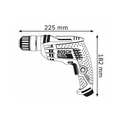 TALADRO ROTATORIO DE 300W EJE AUTOSERRANTE 10MM GBM 6 RE BOSCH Dinamitek 3