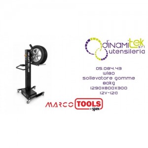SPIN MARCO TOOLS 05.084.43 WL80 SOLLEVATORE GOMME 80KG 1290X800X300 12V-12A Dinamitek 1