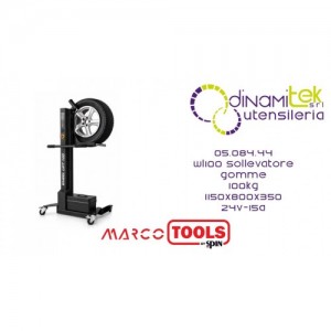 SPIN MARCO TOOLS 05.084.44 WL100 SOLLEVATORE GOMME 100KG 1150X800X350 24V-15A Dinamitek 1