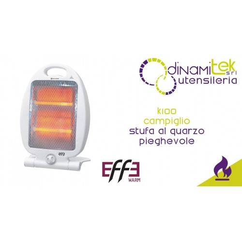 EFFE WARM STUFA AL QUARZO PIEGHEVOLE K100 CAMPIGLIO Dinamitek 1