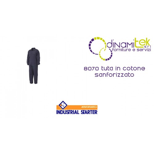 8070 OVERALL BAUMWOLLE-INDUSTRIE-STARTER-PRE-SHRUNK Dinamitek 1