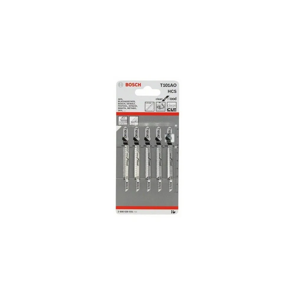 SäGEBLATT FüR STICHSäGE 5 STüCK T 101 AO HCS BOSCH Dinamitek 2
