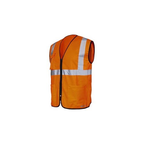 01260 CHALECO CON CREMALLERA DE ALTA VISIBILIDAD INDUSTRIAL STARTER Dinamitek 2