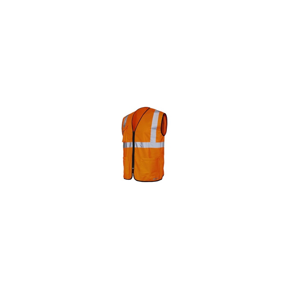 01260 GILET CON ZIP ALTA VISIBILITÀ INDUSTRIAL STARTER Dinamitek 2