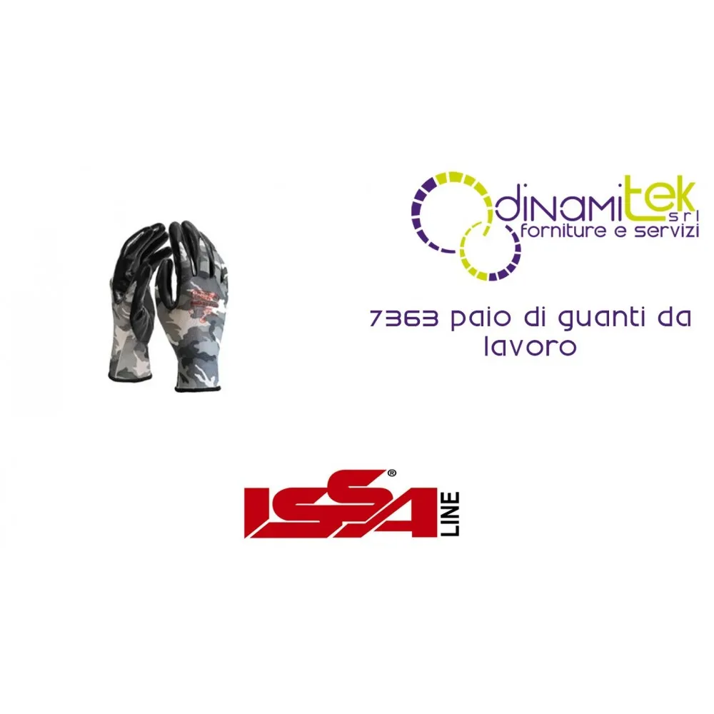 PAAR ARBEITSHANDSCHUHE, 7363 ISSA LINE Dinamitek 1