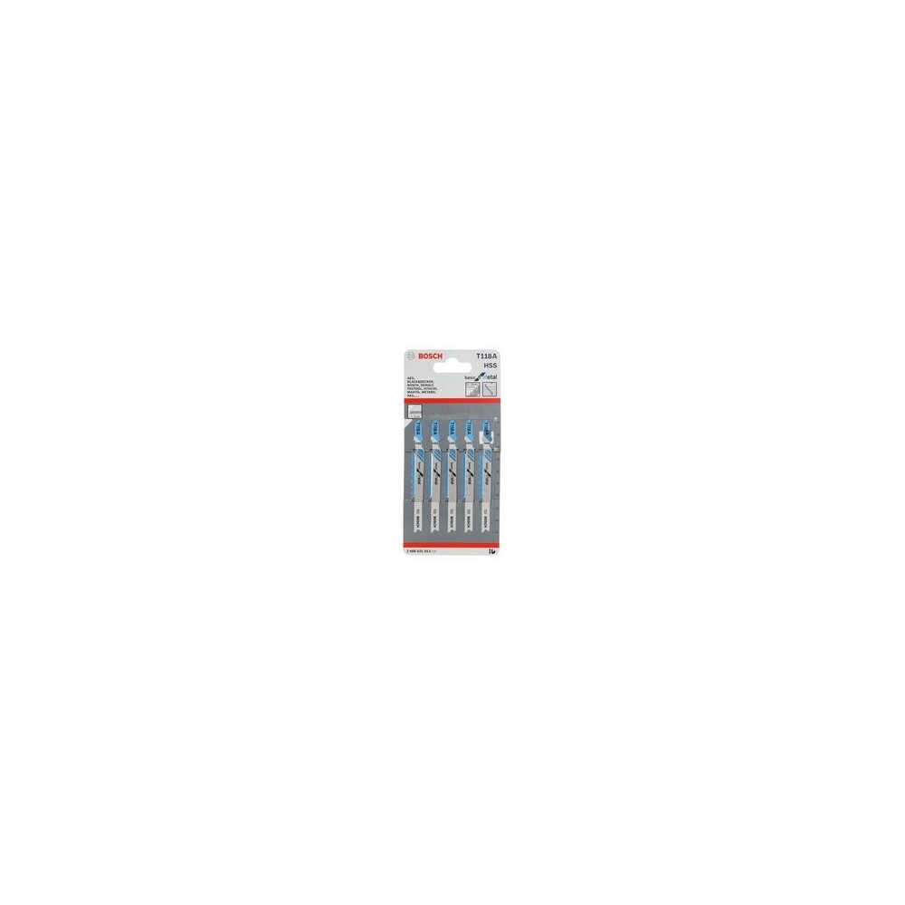 LAME POUR SCIE SAUTEUSE 5PCS T 118 A HSS BOSCH Dinamitek 3