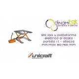 PLATE-FORME DE LEVAGE éLECTRIQUE D'UNE CAPACITé ALLANT JUSQU'à 1 T - MIN/MAX HAUTEUR 80/760 MM SHT 1001 U UNICRAFT Dinamitek 1