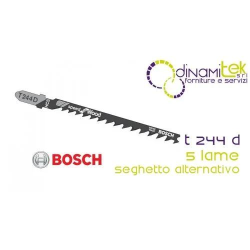 SäGEBLATT FüR STICHSäGE 5 STüCK T 244 D HCS BOSCH Dinamitek 1
