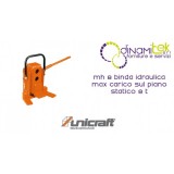 BINDA HYDRAULIQUE DE CHARGE MAX. SUR LE SOL STATIQUE 8 T MH 8 UNICRAFT Dinamitek 1
