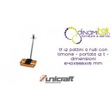 PATINES DE RODILLOS MM CON TIMóN DE DIRECCIóN, CAPACIDAD DE 12 T DIMENSIONES 640X566X115 TF 12 UNICRAFT Dinamitek 1