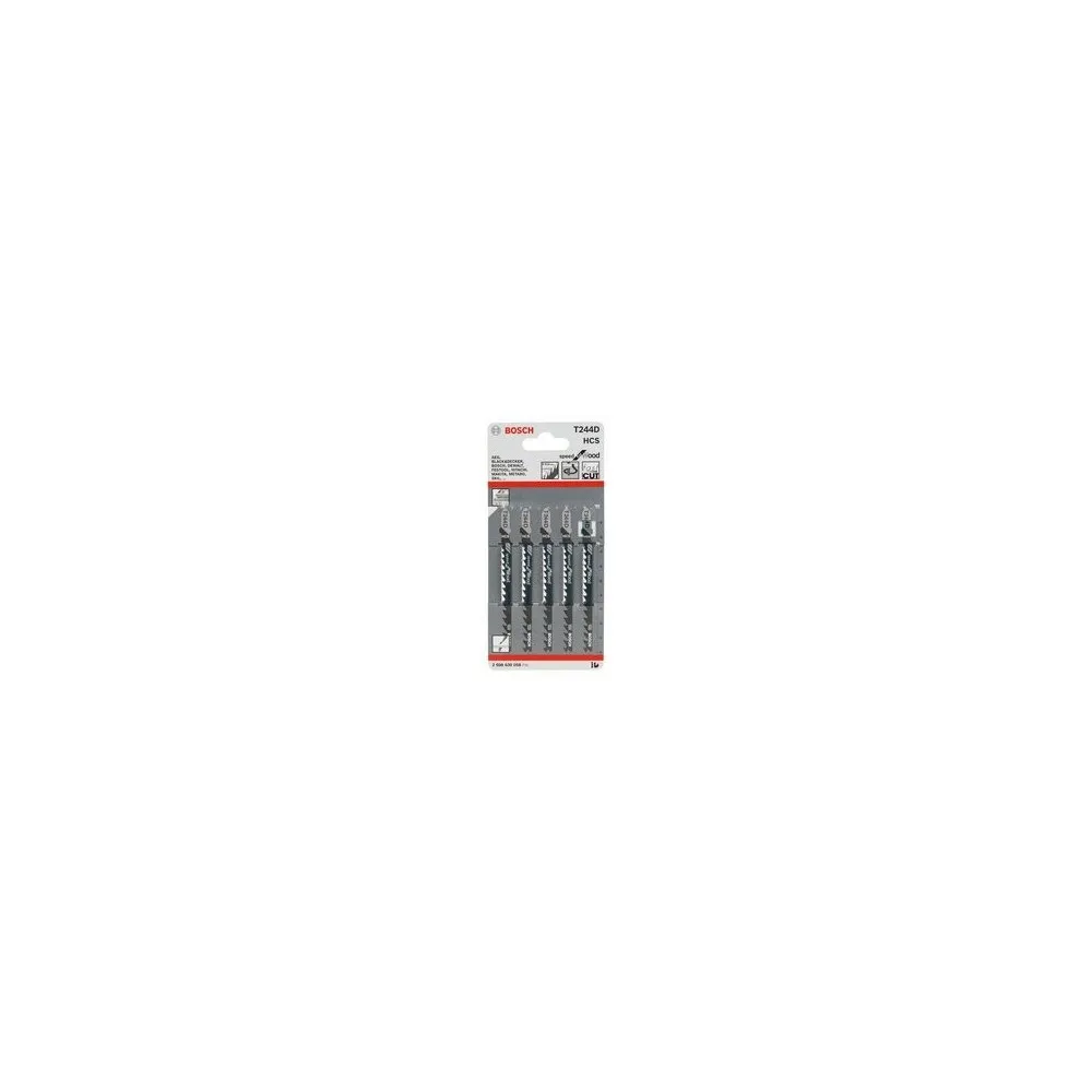 LAME POUR SCIE SAUTEUSE 5PCS T 244 D HCS BOSCH Dinamitek 3
