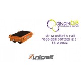 PATINS DE ROULEAU DE LA PLAGE DE RéGLAGE 12 T KIT DE 2 PIèCES VTR 12 UNICRAFT Dinamitek 1