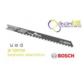 KLINGE, JIG SAH, 3PCS U 111 D HCS BOSCH Dinamitek 1