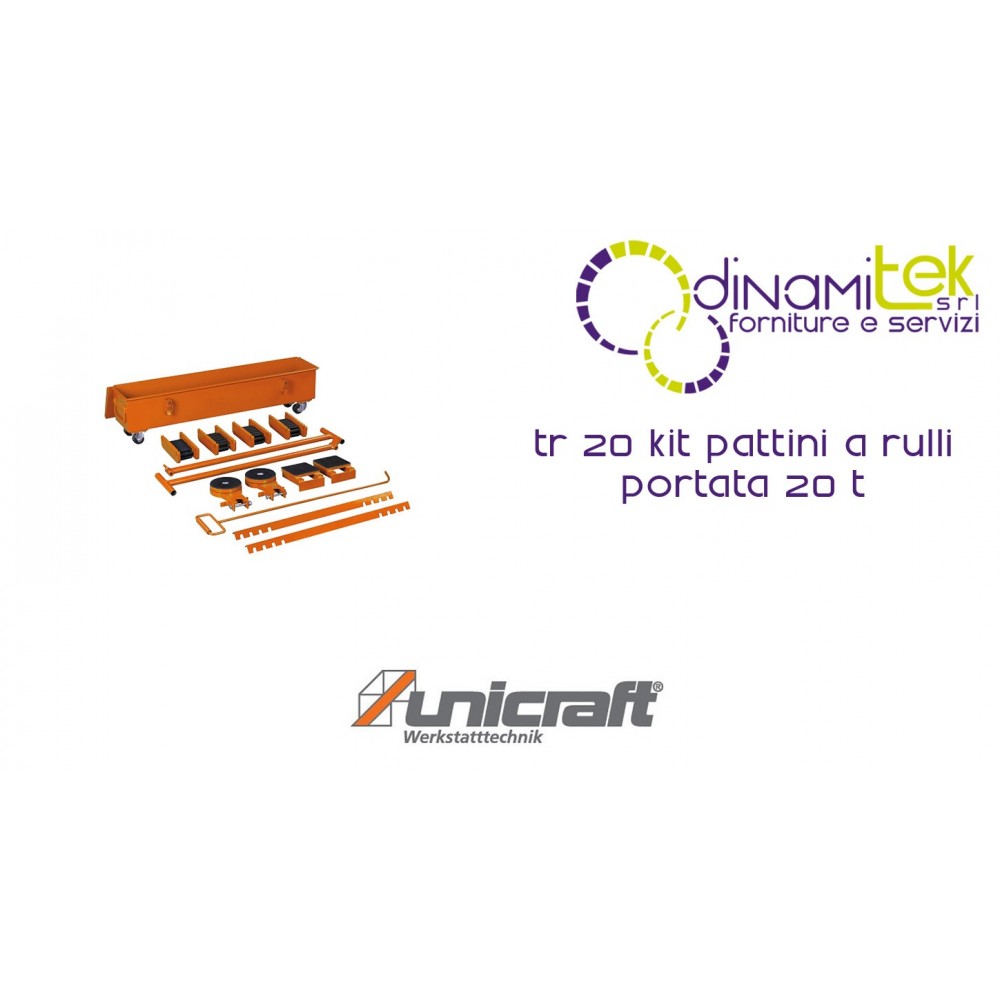 KIT, ROLLER-SKATES, ROLLEN, TRAGFäHIGKEIT 20 T TR 20 UNICRAFT Dinamitek 1