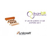 KIT, PATINES, ROLLERS, CAPACIDAD DE CARGA DE 20 T TR 20 UNICRAFT Dinamitek 1