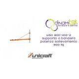 APOYO EN LA BANDERA DE LEVANTAMIENTO DE POTENCIA DE 300 KG WSA 300-1100-2 UNICRAFT Dinamitek 1