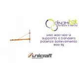 SUPPORT IN FLAG POWER-LIFTING 300 KG WSA 300-1100-2 UNICRAFT Dinamitek 1