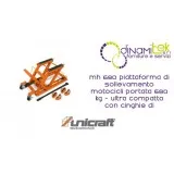 PLATE-FORME SOLLEVAMOTO DéBIT DE 680 KG ET ULTRA-COMPACTE AVEC SANGLES DE SéCURITé MH 680 UNICRAFT Dinamitek 1