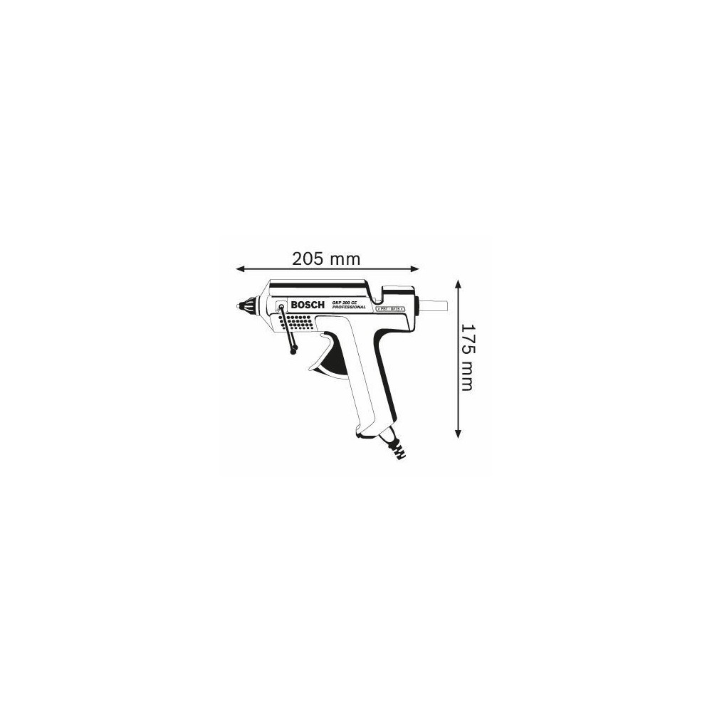 0.601.950.703 GKP200CE GUN GUN CHAUD PROFESSIONAL BOSCH Dinamitek 3