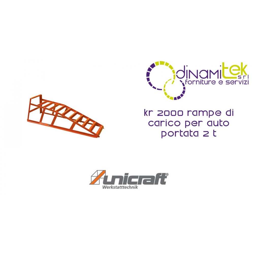RAMPE DI CARICO PER AUTO PORTATA 2 T KR 2000 UNICRAFT Dinamitek 1