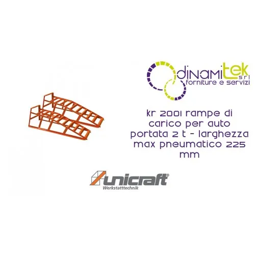 LAS RAMPAS DE CARGA PARA COCHES-CAPACIDAD DE 2 T MAX ANCHURA DE LOS NEUMáTICOS ES DE 225 MM KR 2001 UNICRAFT Dinamitek 1