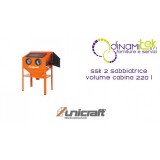 LIJADORA DE VOLUMEN DE LA CABINA DE 220 LITROS SSK 2 UNICRAFT Dinamitek 1