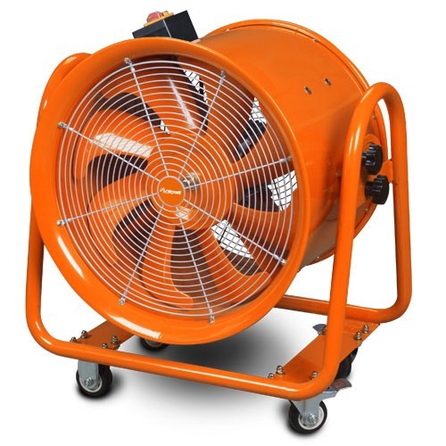 PORTABLE FAN 1100 W AIR FLOW MAX 150 M3/MIN NET WEIGHT: 39 KG MV 50 UNICRAFT Dinamitek 2