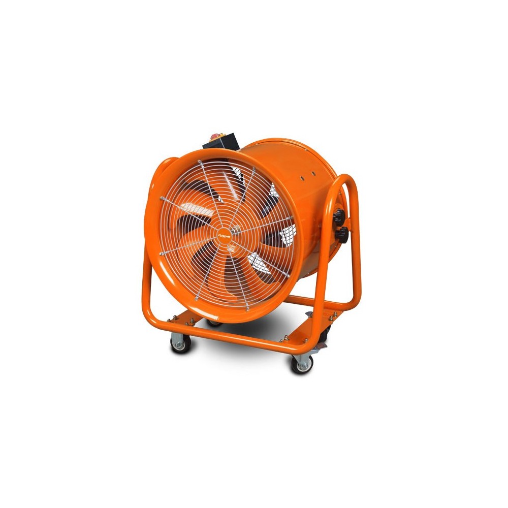 TRAGBARER VENTILATOR 1100 W LUFTDURCHSATZ MAX 150 M3/MIN NETTO-GEWICHT: 39 KG MV 50 UNICRAFT Dinamitek 2