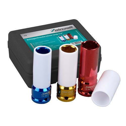 SET OF 3 BUSHINGS TEFLON COATED FOR ALLOY WHEELS - 1/2" 2400010 AIRCRAFT Dinamitek 2
