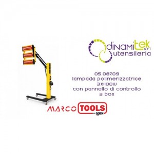 SPIN MARCO TOOLS 05.087.09 LAMPADA POLIMERIZZATRICE 3X1100W CON PANNELLO DI CONTROLLO 3 BOX Dinamitek 1