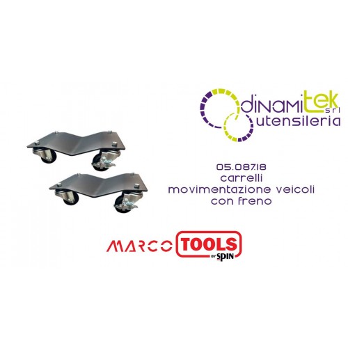 SPIN MARCO TOOLS 05.087.18 CARRELLI MOVIMENTAZIONE VEICOLI CON FRENO Dinamitek 1