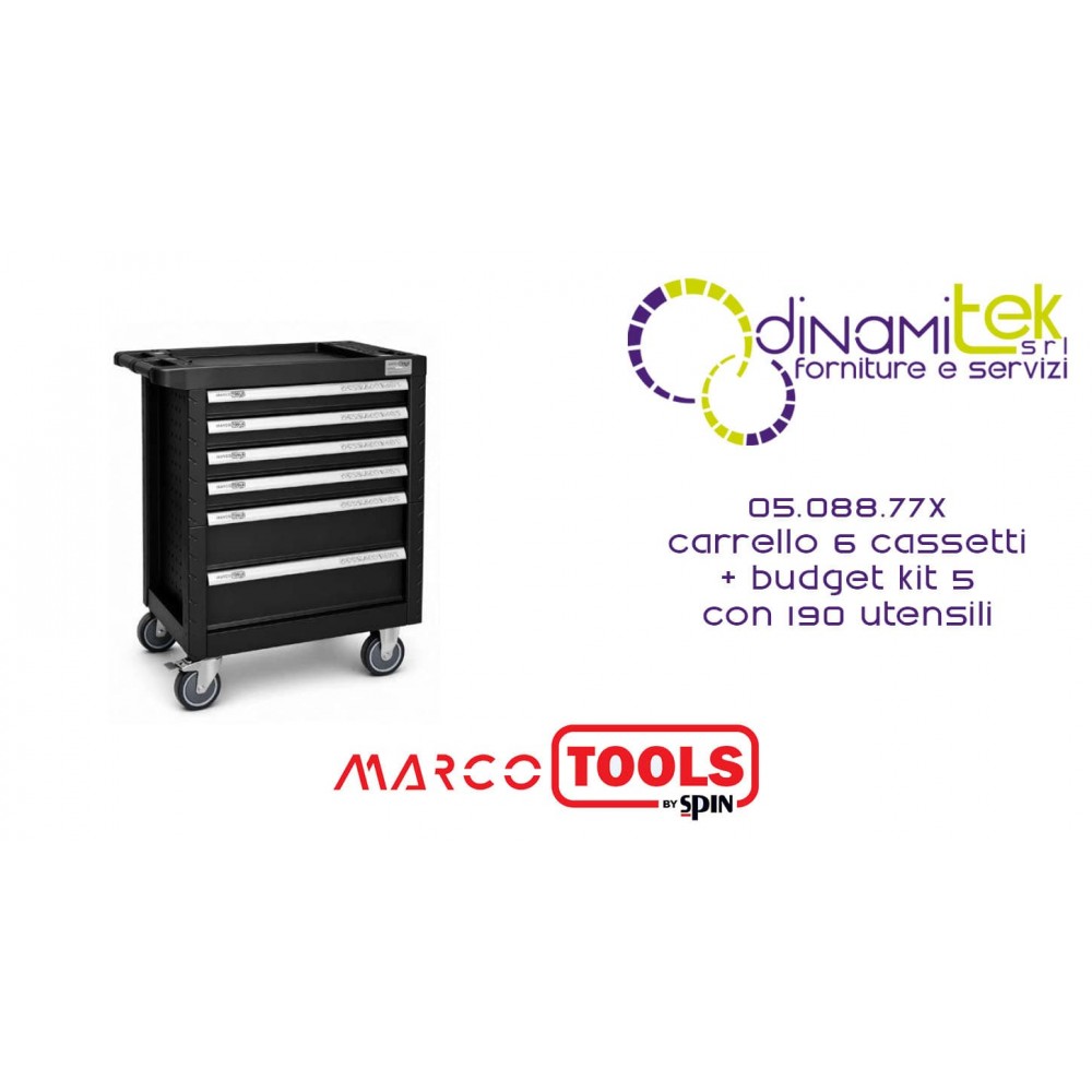 05.088.77X CARRELLO 6 CASSETTI + BUDGET KIT 5 Dinamitek 1