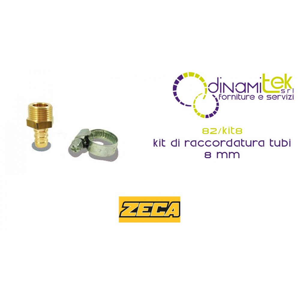 82/KIT8 KIT DI RACCORDATURA TUBI ZECA 8 mm Dinamitek 1