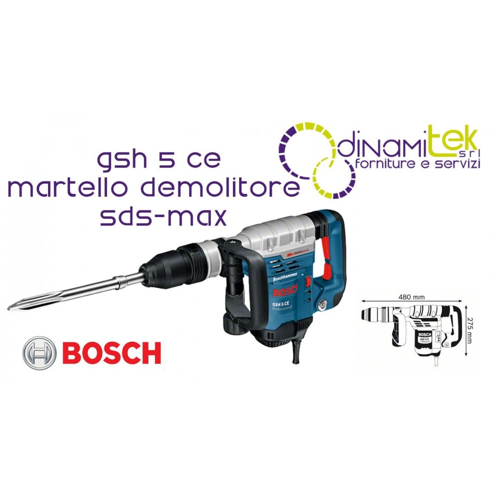 DEMOLITION HAMMER-ANGRIFF SDS-MAX GSH 5 CE BOSCH Dinamitek 1