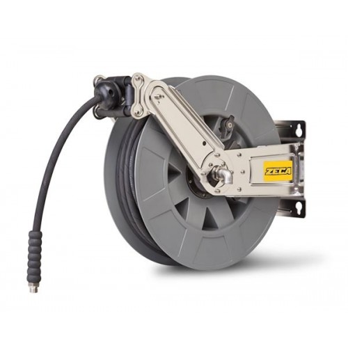 8448/1000 CARRETE DE MANGUERA DE LUZ INOXIDABLE ZECA SERIE 8400 PARA ACEITE Y AGUA 200 BAR-MANGUERA AZUL-M 18 - DIAM INT TUBO DE Dinamitek 2