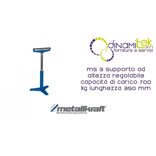 SUPPORT AJUSTABLE EN HAUTEUR, CAPACITé DE CHARGE DE 700 KG LONGUEUR 350 MM MS 3 METALLKRAFT Dinamitek 1