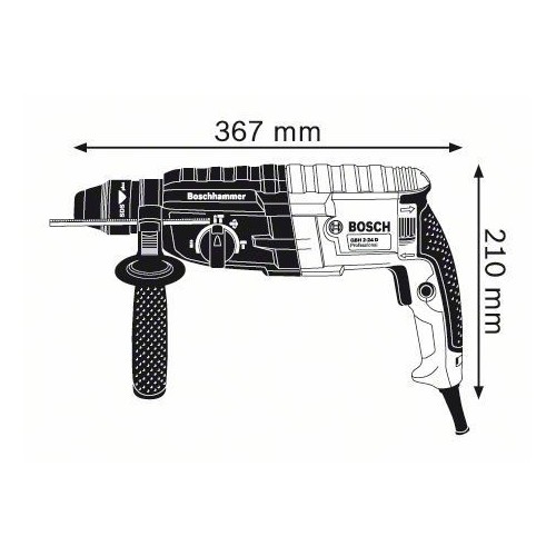 HAMMER BOHRER SDS-PLUS SET-TIPPS TRIBUT GBH 2-24 D BOSCH Dinamitek 3
