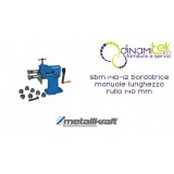 LA BORDEADORA MANUAL ROLLO LONGITUD 140 MM SBM 140-12 METALLKRAFT Dinamitek 1
