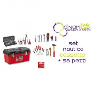 495610/U06410002 SURTIDO DE HERRAMIENTAS PARA LA NáUTICA 58 PCS 641/B NA58 USAG Dinamitek 1