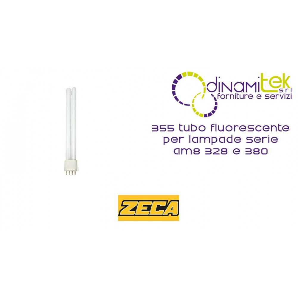 355 FLUORESCENT TUBE ZECA REPLACEMENT LAMPS SERIES, AM8, 328 AND 380 Dinamitek 1