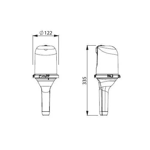 370/10 LAMPADA PORTATILE CON LAMPADINA TRADIZIONALE ZECA CON CAVO Dinamitek 3