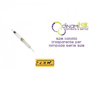 528 CALOTTA TRASPARENTE ZECA RICAMBIO PER LAMPADE SERIE 328 Dinamitek 1