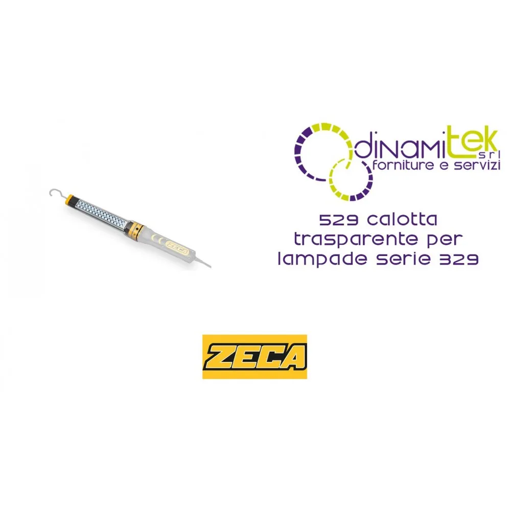 529 TRANSPARENTE KAPPE ZECA-ERSATZ-LAMPEN-SERIE 329 Dinamitek 1
