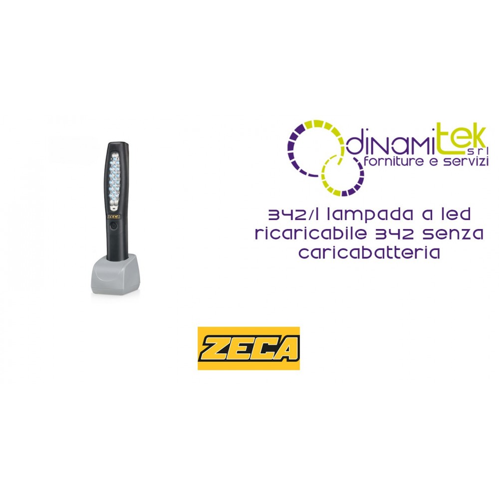 342/L LED LAMPE WIEDERAUFLADBARE 342 ZECA OHNE LADEGERäT Dinamitek 1
