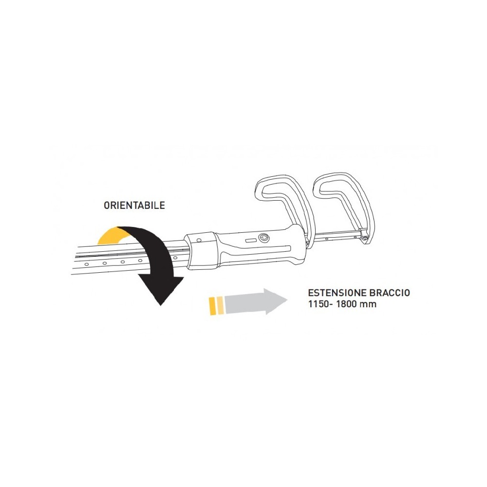 39900/K KIT EXTENSION ARM ZECA LAMP SOTTOCOFANO 39900 Dinamitek 3