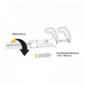 39900/K KIT EXTENSION ARM ZECA LAMP SOTTOCOFANO 39900 Dinamitek 3