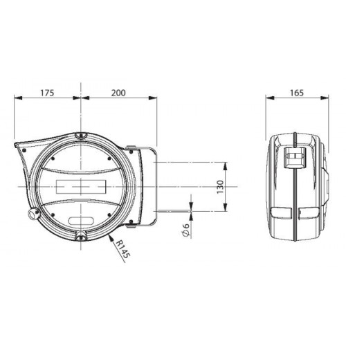 AL81/10 SCHLAUCH-HASPEL ALUMINIUM-ZECA FüR LUFT UND WASSER, DIE IN SERIE AN DAS ROHR M 8 - DIAM INT-ROHR 10 MM Dinamitek 3