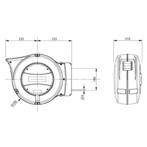 AL83/10 HOSE REEL ALUMINUM ZECA FOR AIR AND WATER IN SERIES TO THE PIPE M 16 - DIAM INT PIPE 10 MM Dinamitek 3