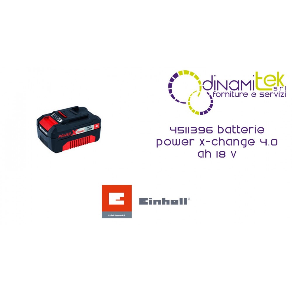 BATTERIE POWER X-CHANGE EINHELL 4.0 Ah 18 V 4511396 Dinamitek 1